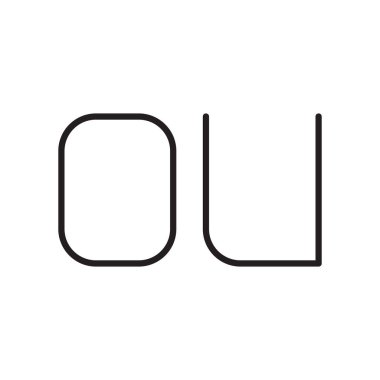 İlk harf vektör simgesi