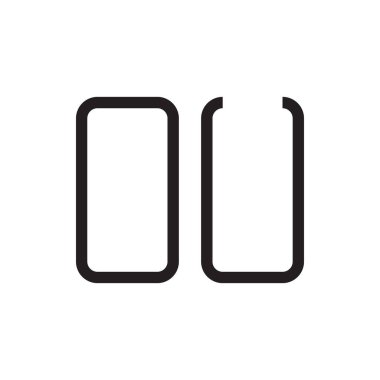 İlk harf vektör simgesi