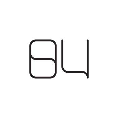 İlk harf vektör simgesi