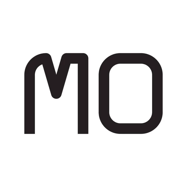 Mo初始字母标识模板矢量图标设计 — 图库矢量图片