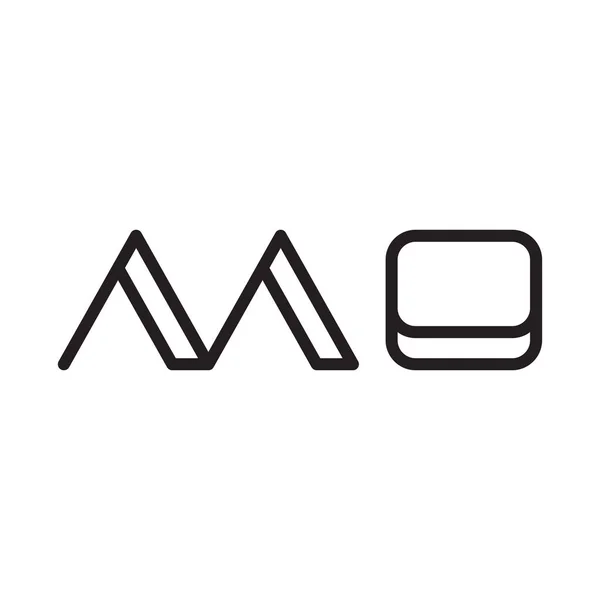 Desenho Ícone Vetor Modelo Logotipo Carta Inicial —  Vetores de Stock