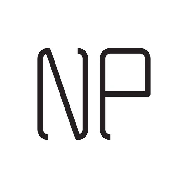 Np初始字母向量图标 — 图库矢量图片