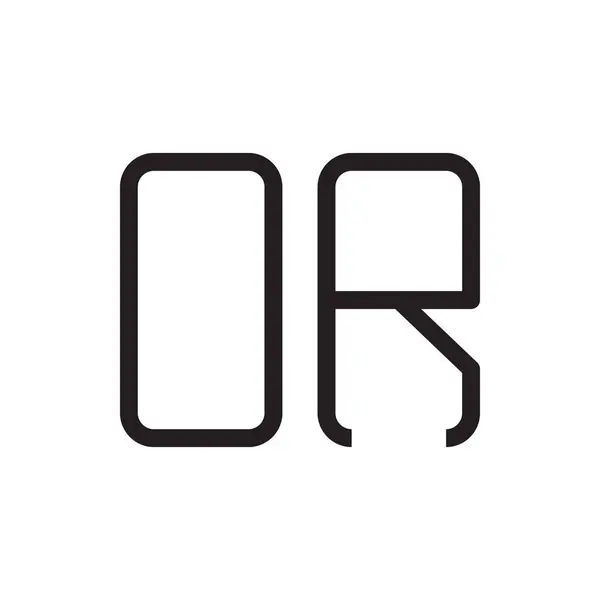 Eller Första Bokstaven Vektor Logotyp Ikon — Stock vektor