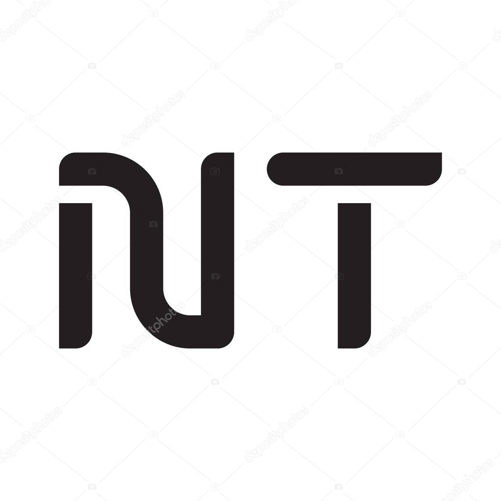 nt initial letter vector logo icon