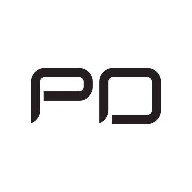 Po ilk harf vektör logosu simgesi