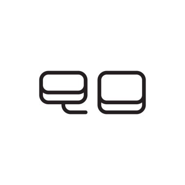 qo ilk harf vektör logo simgesi