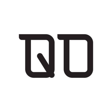 qo ilk harf vektör logo simgesi