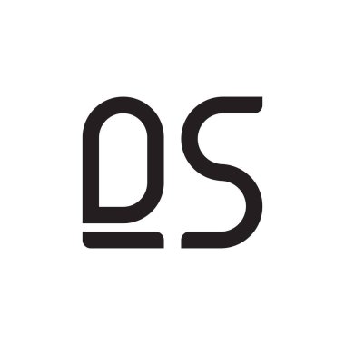 qs ilk harf vektör logo simgesi