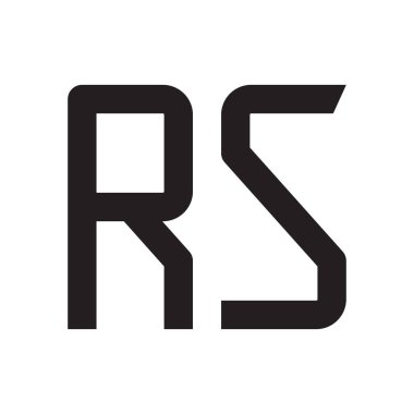 rs ilk harf vektör logosu simgesi