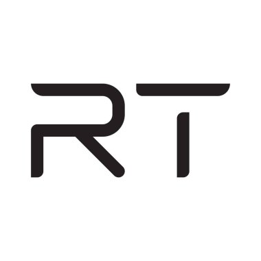 rt ilk harf vektör logosu simgesi