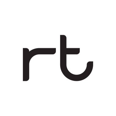 rt ilk harf vektör logosu simgesi