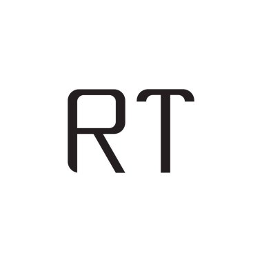 rt ilk harf vektör logosu simgesi