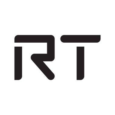 rt ilk harf vektör logosu simgesi
