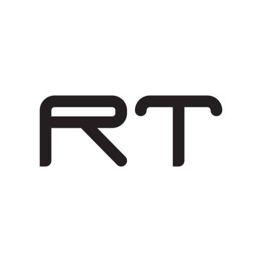 rt ilk harf vektör logosu simgesi