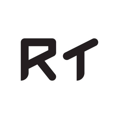 rt ilk harf vektör logosu simgesi