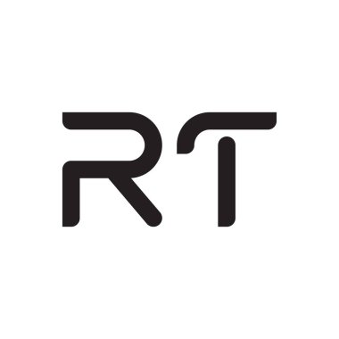 rt ilk harf vektör logosu simgesi