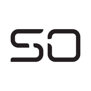 İlk harf vektör logo simgesi