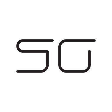 İlk harf vektör logo simgesi