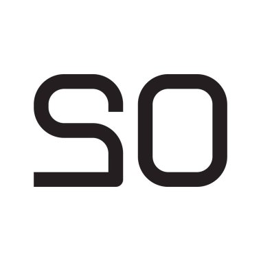 İlk harf vektör logo simgesi