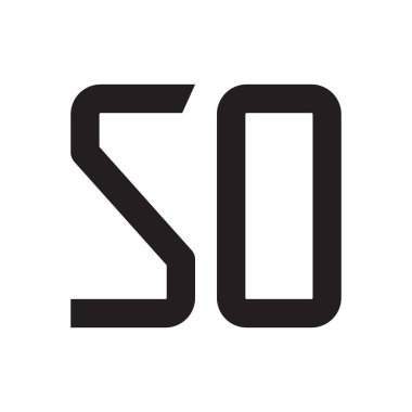 İlk harf vektör logo simgesi