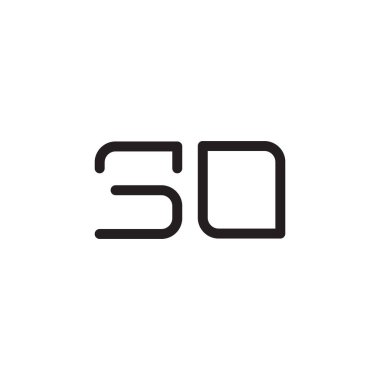 İlk harf vektör logo simgesi