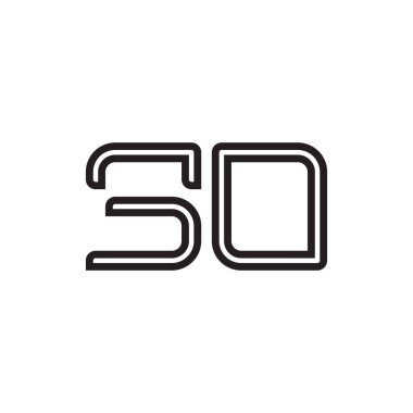 İlk harf vektör logo simgesi