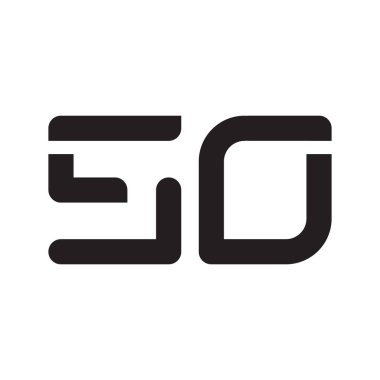 İlk harf vektör logo simgesi