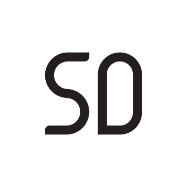 İlk harf vektör logo simgesi