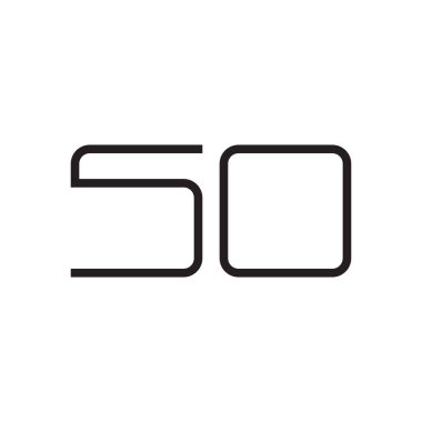 İlk harf vektör logo simgesi