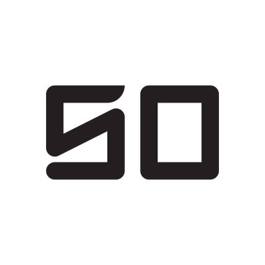 İlk harf vektör logo simgesi