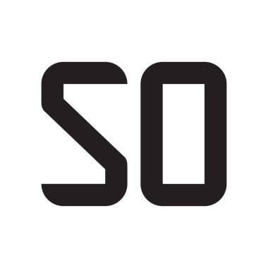 İlk harf vektör logo simgesi