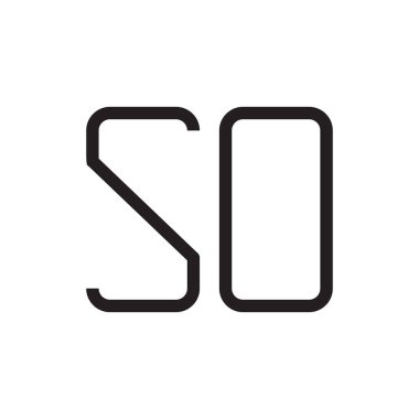 İlk harf vektör logo simgesi