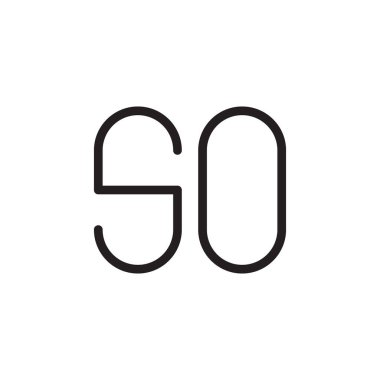 İlk harf vektör logo simgesi