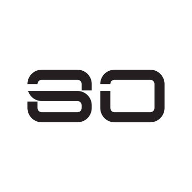 İlk harf vektör logo simgesi