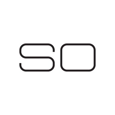 İlk harf vektör logo simgesi