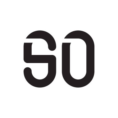 İlk harf vektör logo simgesi