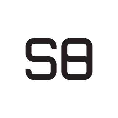 İlk harf vektör logo simgesi