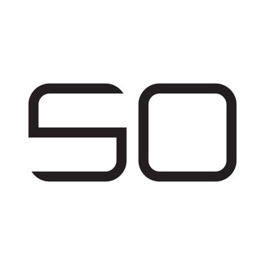 İlk harf vektör logo simgesi