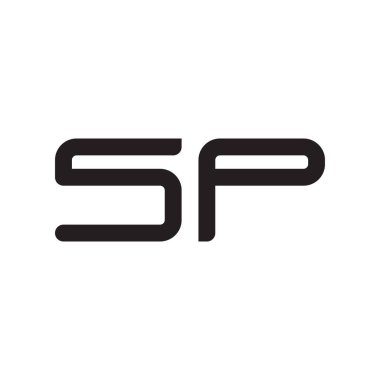 sp ilk harf vektör logo simgesi