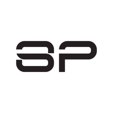 sp ilk harf vektör logo simgesi