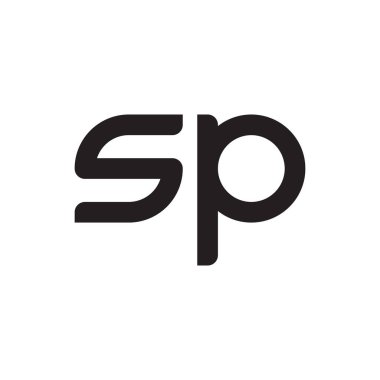 sp ilk harf vektör logo simgesi