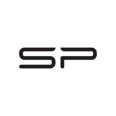 sp ilk harf vektör logo simgesi