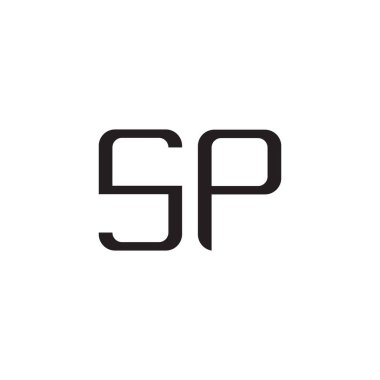 sp ilk harf vektör logo simgesi