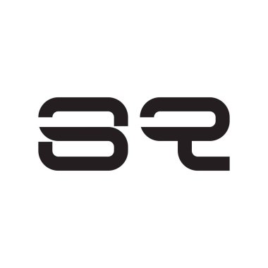 Kare ilk harf vektör logo simgesi