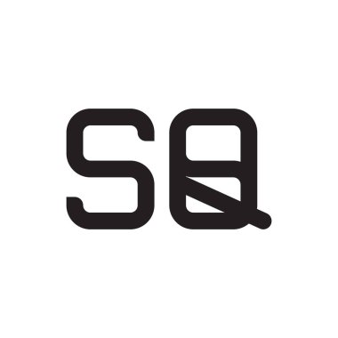 Kare ilk harf vektör logo simgesi