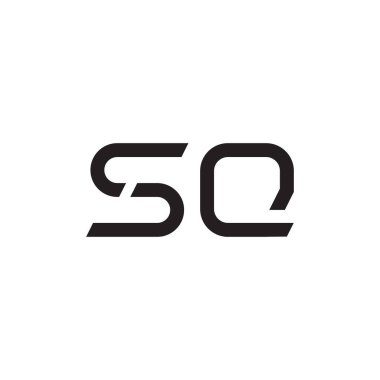 Kare ilk harf vektör logo simgesi