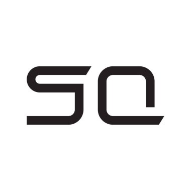 Kare ilk harf vektör logo simgesi