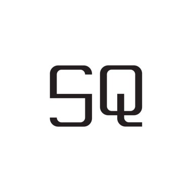 Kare ilk harf vektör logo simgesi