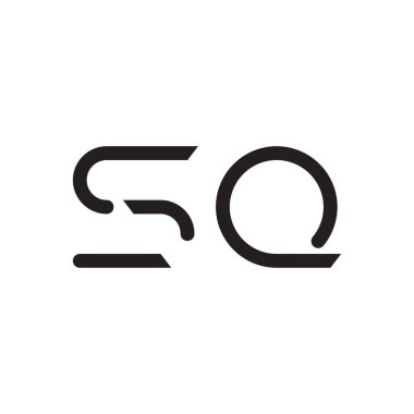 Kare ilk harf vektör logo simgesi