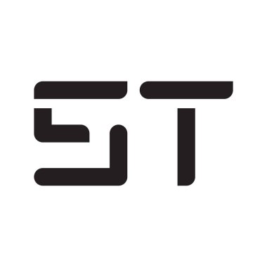 İlk harf vektör logo simgesi